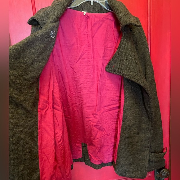 Free people wool double breasted sweater with embroidery (rare) - Picture 5 of 8